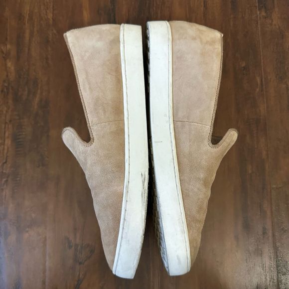 BIRDIES The Swift Classic Shell Suede Slip On Sneaker Beige Tan - Picture 4 of 9